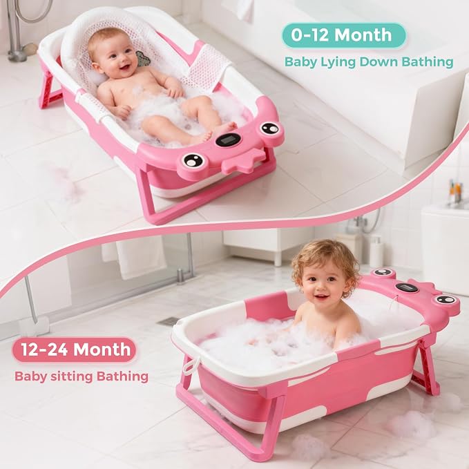 Baby Bathtub, Collapsible Baby Bath Tub - Image 2