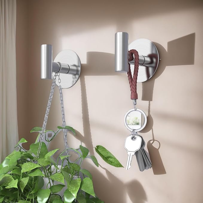 Heavy Duty Self-Adhesive Coat Hooks, Stainless Steel Towel Hooks - Image 5