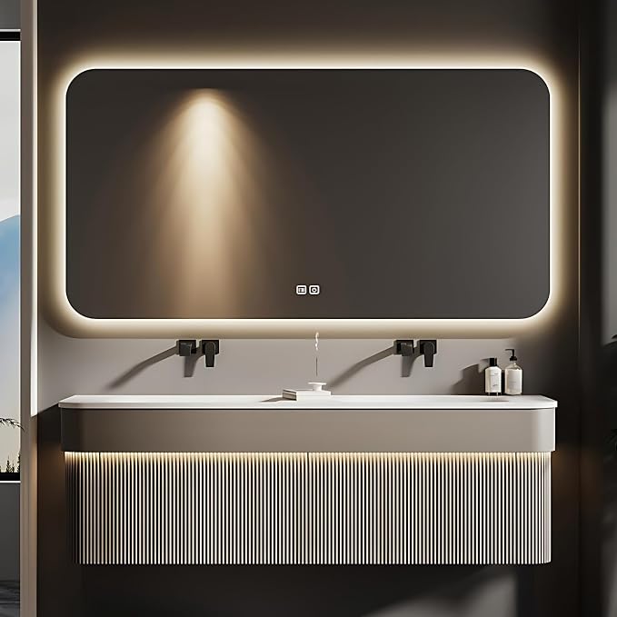 54IN Double Bathroom Vanity by Genpai