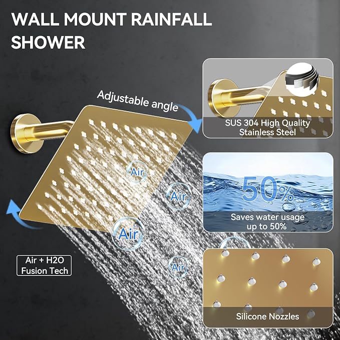 Brushed Gold Shower System - Image 7