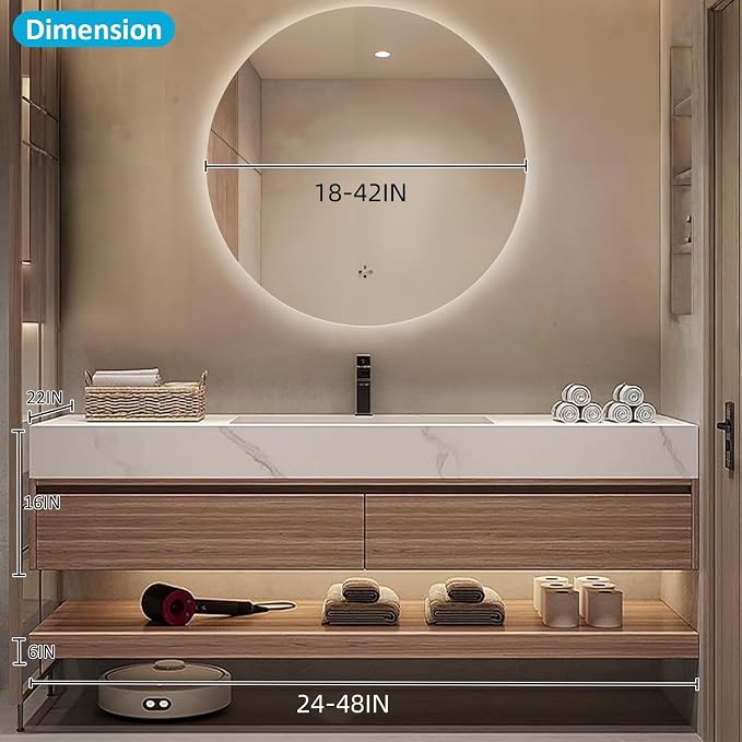 Floating Wood Bathroom Vanity - Image 2