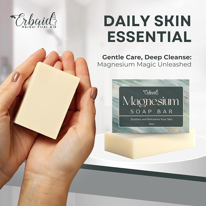 Dead Sea Magnesium Soap Bar – Deep Cleansing, Moisturizing Body Soap - Image 5