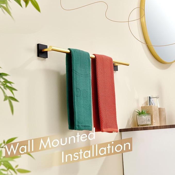 KOKOSIRI Bathroom Towel Bar Bath Towel Holders - Image 6