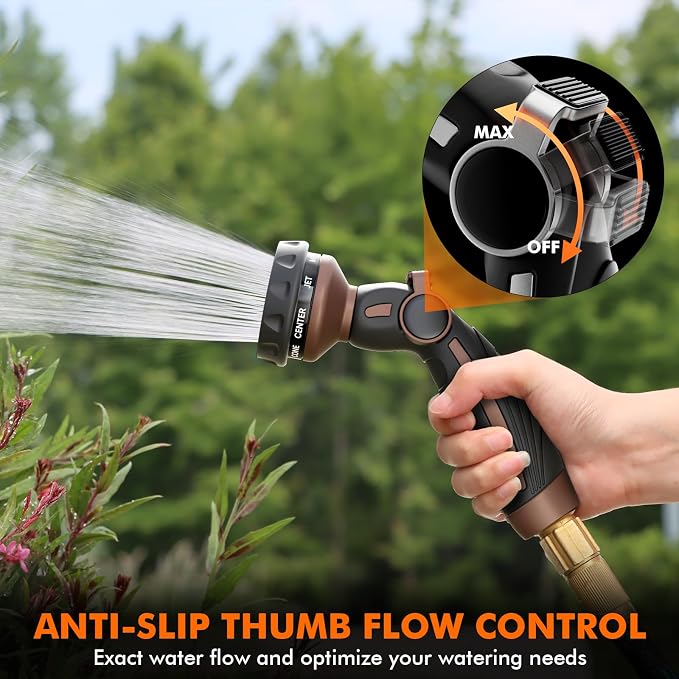 RESTMO Hose Nozzle Heavy Duty, Metal Water Hose Sprayer - Image 3