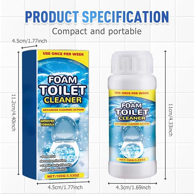 Foam Toilet Cleaner, 2025 New Powerful Toilet Bowl Cleaner, Advanced Bathroom - Image 6