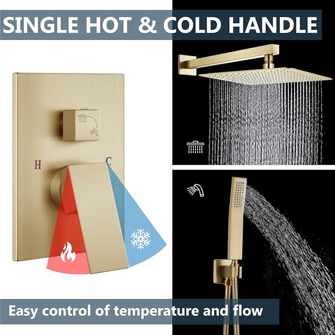 Aolemi Shower Faucet Set Rain Shower System - Image 4