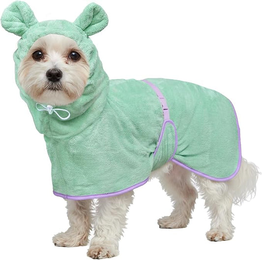 Dog Bathrobe Super Absorbent Towel Robe by HhiMyOct