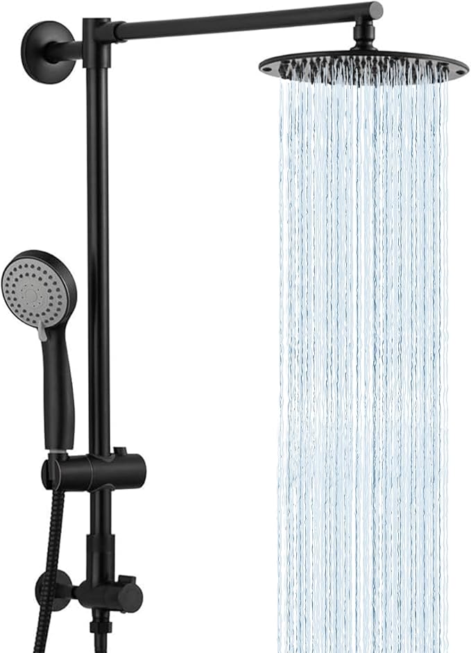 Fennocasa Polaris 1 Rain Shower System, includes 8” Rainfall Shower Head by Fennocasa