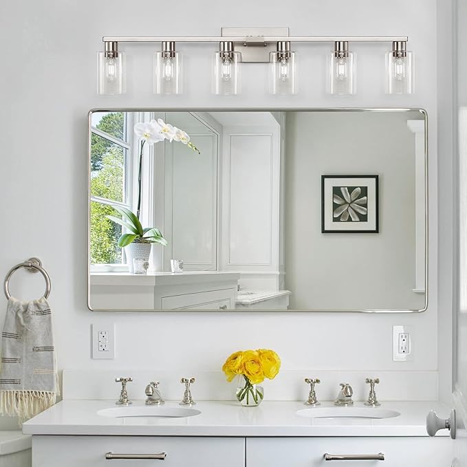 6-Light Bathroom Light Fixtures, Vanity - Image 2