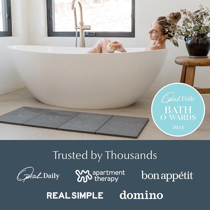 Dorai Home Stone Bath Mat for Bathroom – Large, Quick-Drying, Non-Slip Surface - Image 8