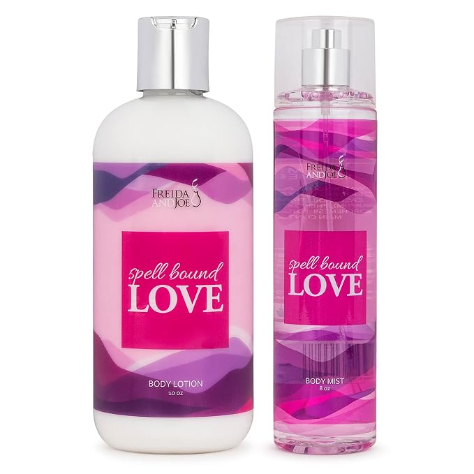 Home Spa Gift 10oz Deep Moisturizing Fragrance Body Lotion & 8 oz. Fine by FreidaandJoe