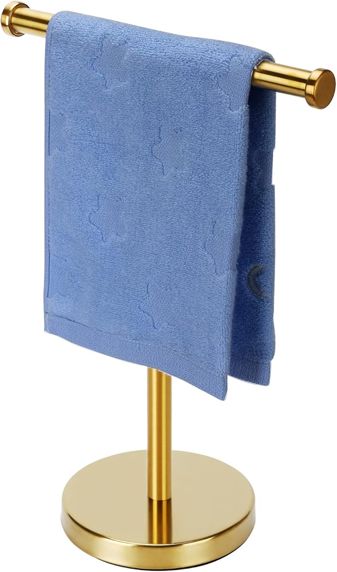 Gold Towel Rack Hand Towel Stand, Bathroom Towel Holder Stand SUS304 Stainless by Kalitro