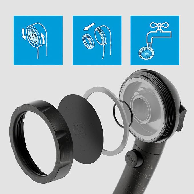 KAIYING Drill-Free High Pressure Handheld Shower Head - Image 6