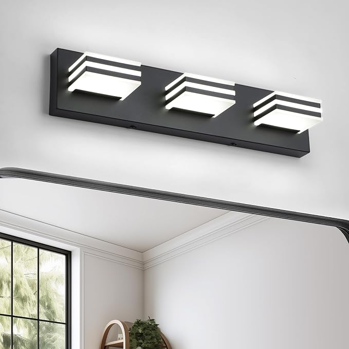 Black Vanity Lights 3 Light Bar Light by BrightUpHomeWithLight