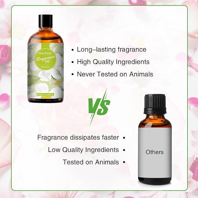 PHATOIL 3.38FL.OZ White Musk Fragrance Oils - Image 5