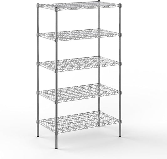 21" Deep x 36" Wide x 64" Height Wire Shelving Kit | 5-Tier | NSF Commercial by Regal+Altair