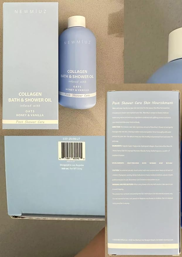 New Miuz Collagen InShower Body Conditioner Natural Post Shower Care Moisturizer - Image 9