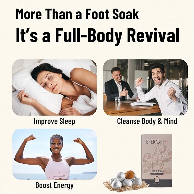 Ginger Cleansing Foot Soak for Circulation, Edema Relief for Legs & Feet - Image 4