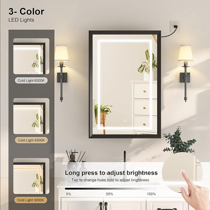 Recessed LED Medicine Cabinet - Image 5