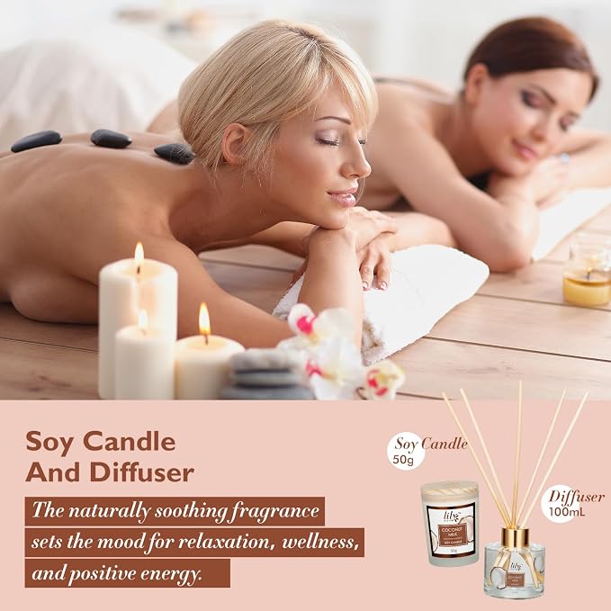 Coconut Vanilla Spa Gift Set for Women Christmas Gifts - Image 9