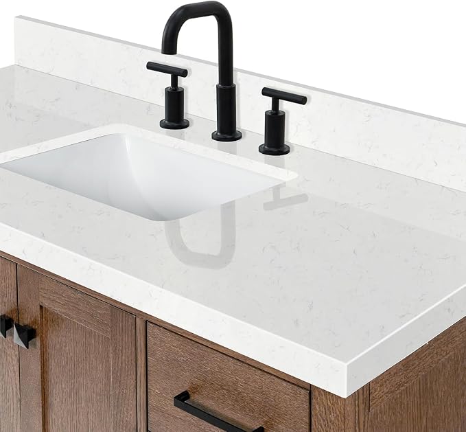 ARIEL Cambridge 48 Inch Single Rectangle Sink Bathroom Vanity - Image 12