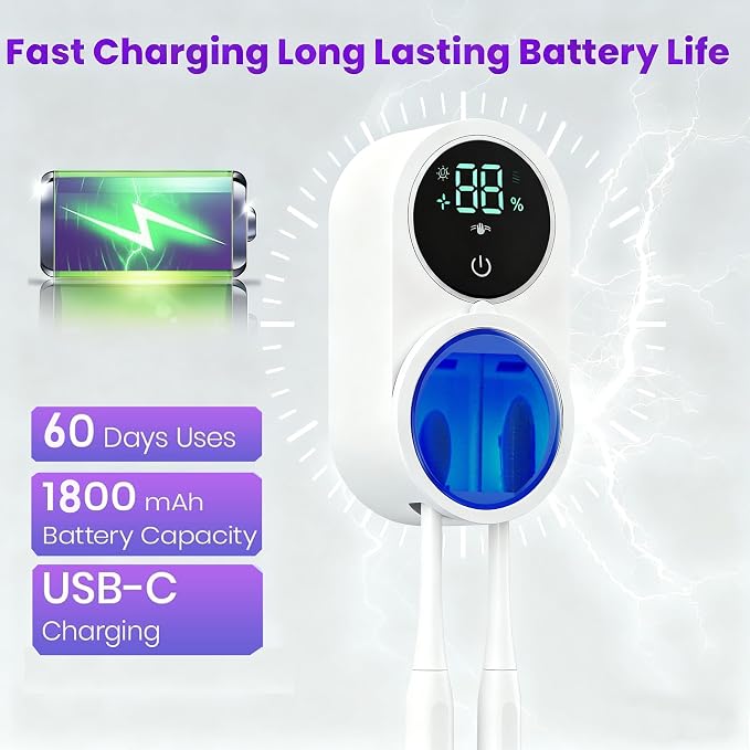 KLUEHOME UV Toothbrush Sanitizer & Holder - Image 4