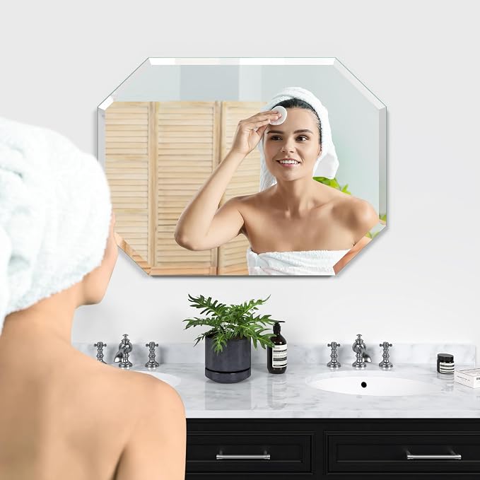 Silver Wall Mirror-Beveled Edge Frameless Mirror - Image 5