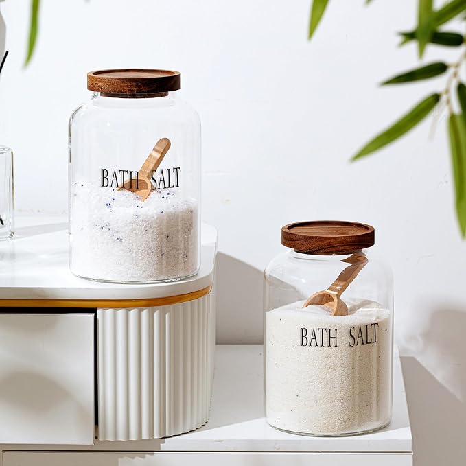 2 Sets 74 oz Large Bath Salt Container - Image 5