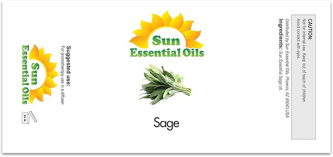 Sun Essential Oils – Sage Essential Oil 4 oz - Image 2