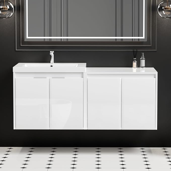48 inch Floating Bathroom Vanity by Runave