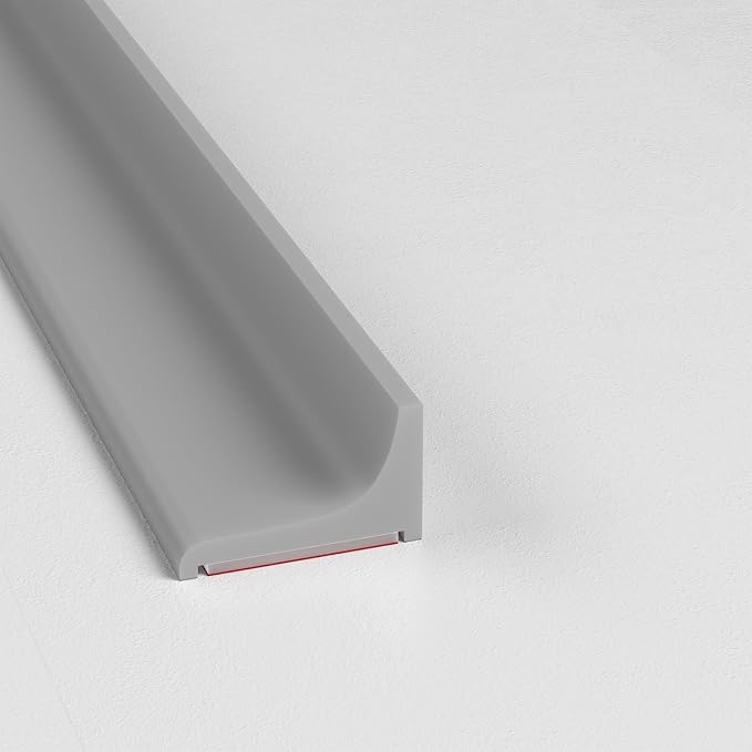Silicone Shower Threshold Water Dam, Kitchen Sink Splash Guard, Shower Barrier by Risunpet