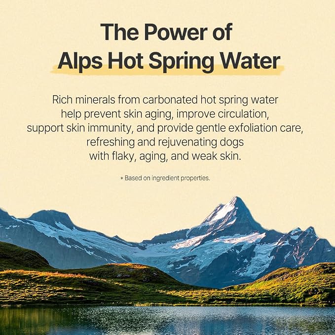 PetO’Cera Hot Spring Bath for Dogs, Alps Onsen Water, Soothes Dry, Inflamed Skin - Image 3