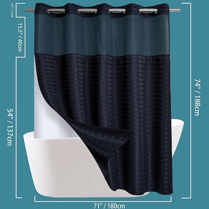 Conbo Mio No Hook Shower Curtain - Image 6