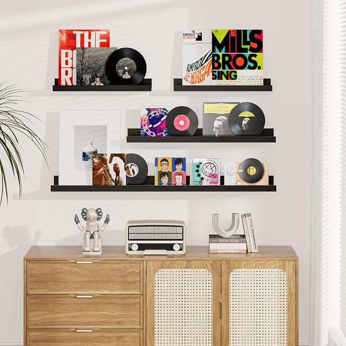 Heimlove Floating Shelves Set of 6, Display Shelf Organizer - Image 4