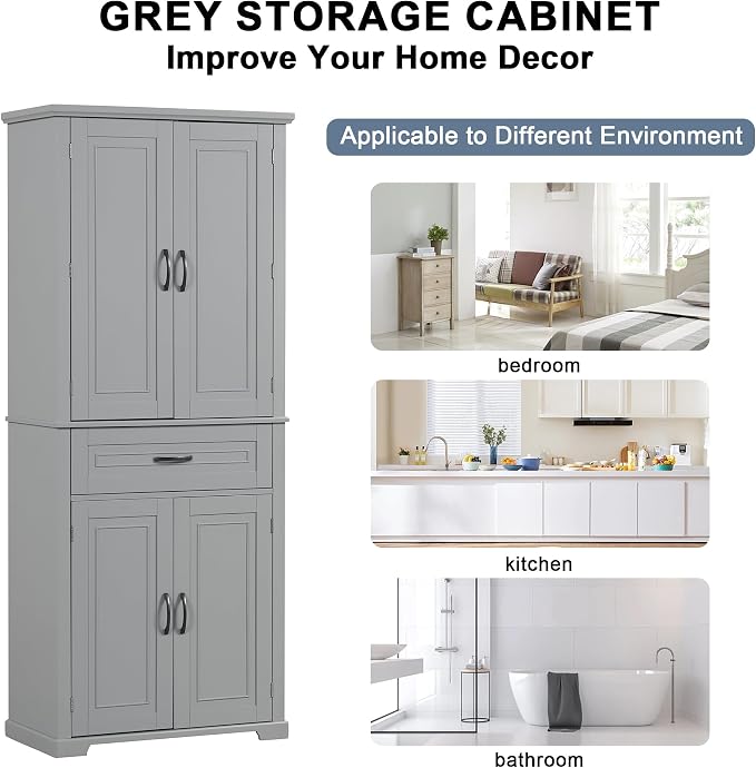 Favfurish 72" Tall Bathroom Storage Cabinet - Image 4