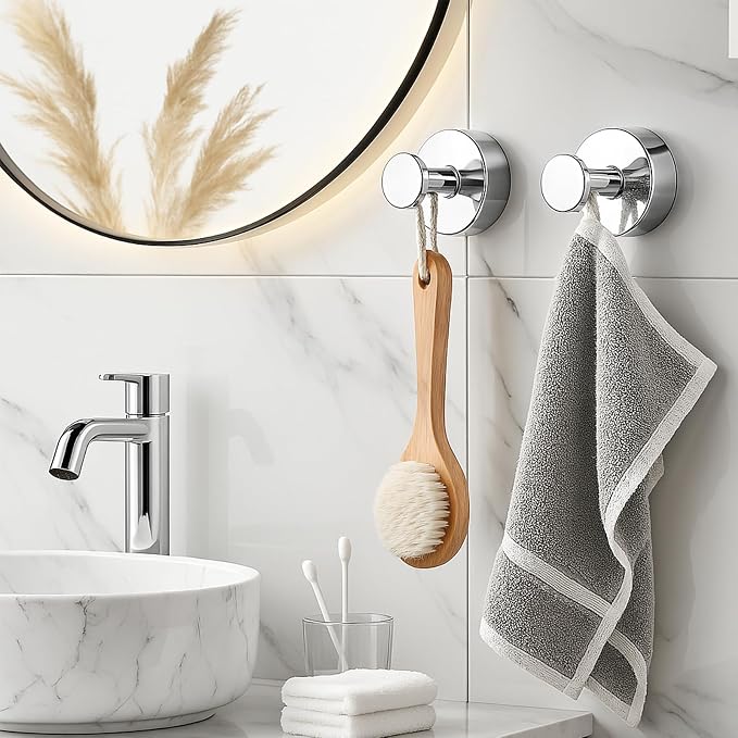 BKV Suction Cup Hooks for Glass Window, Removable Shower Hooks for Inside Shower - Image 6
