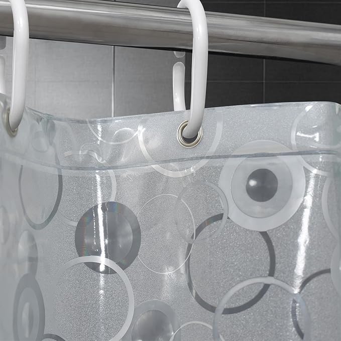 AooHome Plastic Narrow Shower Curtain Liner - Image 6
