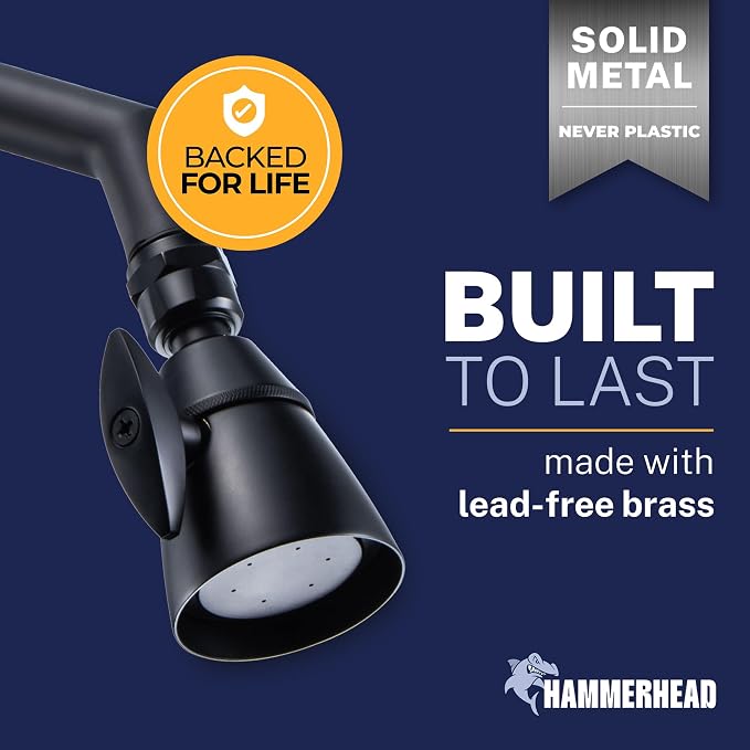 HammerHead Showers® Solid Metal 2 Inch High Pressure Shower Heads - Image 2