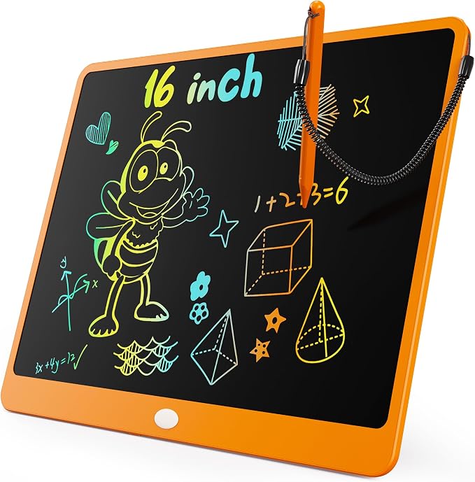 KOKODI LCD Writing Tablet, 16 Inch Colorful Toddler Doodle Board Drawing Tablet by WhereKidsLearnThroughPlay