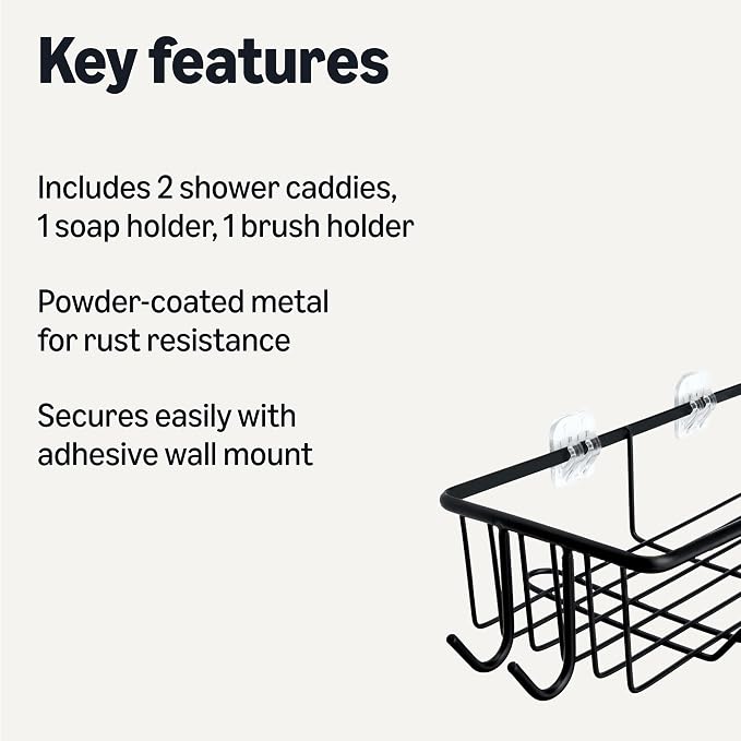 Amazon Basics Shower Organizer Caddy - Image 2