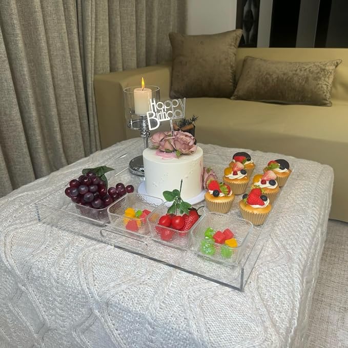 Clear Acrylic Ottoman Tray - Image 3