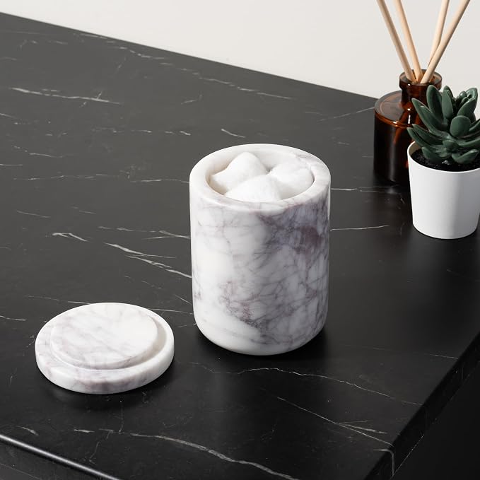 Cork & Mill Marble Bathroom Accessories Set, Complete 3 Piece Set - Image 6