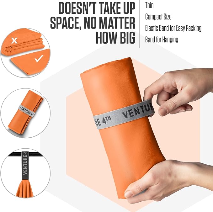 VENTURE 4TH Quick Dry Towel. Microfiber Travel Towel Ideal - Image 5