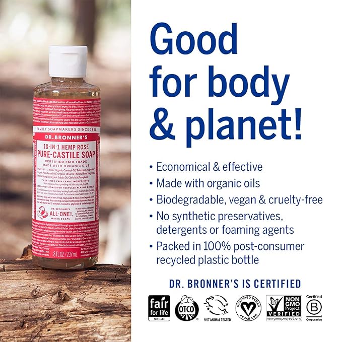 Dr. Bronner's - Pure-Castile Liquid Soap - Made - Image 5