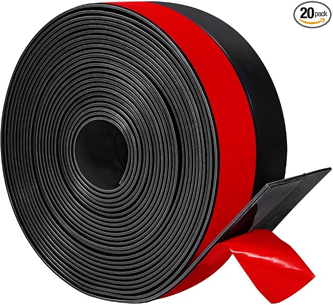 TORRAMI Wide Silicone Weather Stripping 3 inch Width 20 Feet Length, Draft by TORRAMI