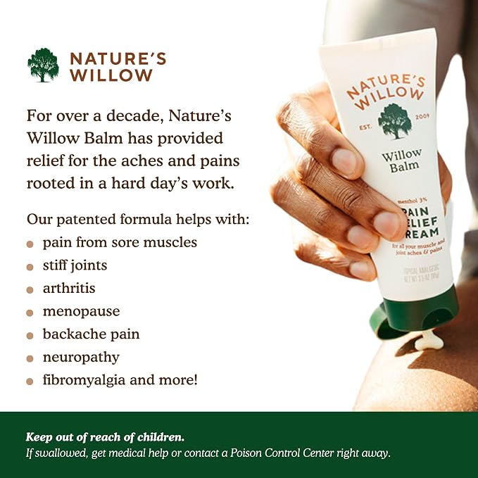 Nature's Willow Willow Balm Natural Pain Relief Cream - Image 6