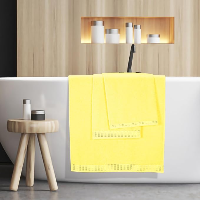 Cotton 2 Pack Oversized Bath Towel Set 28x55 inches, Large Bath Towels - Image 5
