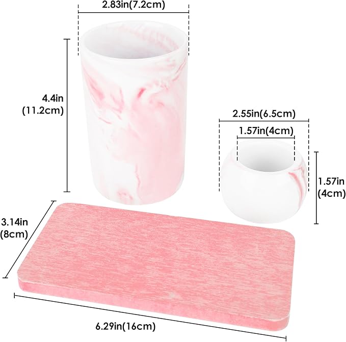 Ceramic Toothbrush Holder & Toothbrush Cup - Image 2