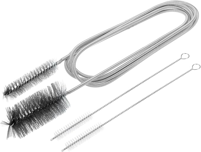 HARFINGTON 3pcs Flexible Long Drain Brush Straw Cleaner Set 78.74" Stainless by HARFINGTON