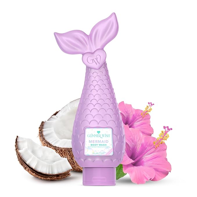 Glimmer Wish Mermaid Kids Body Wash, Gentle Cleanser and Moisturizing Sulfate by GlimmerWish
